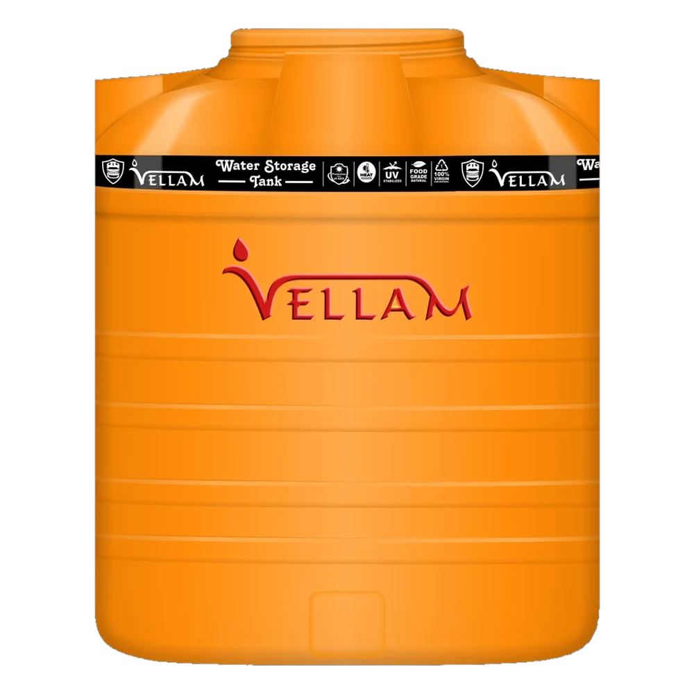 Vellam water tank in yellow